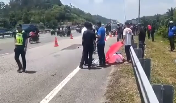 Kedua-dua mangsa dalam perjalanan menyertai Program RXZ Members 7.0